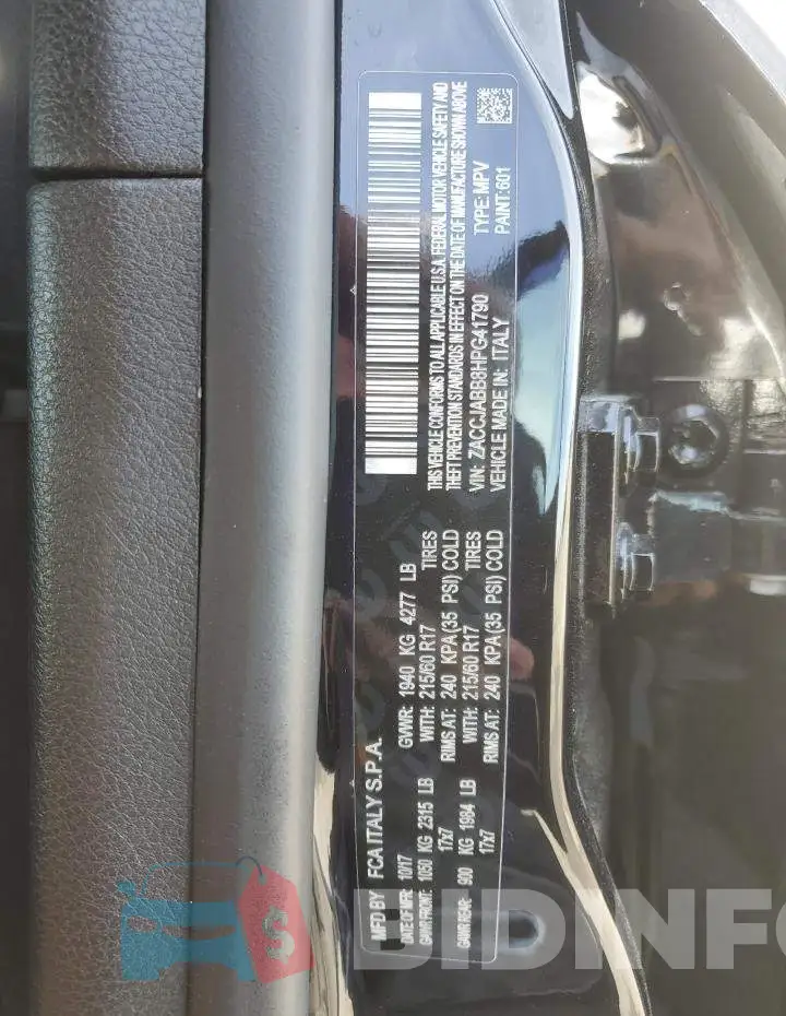 ZACCJABB8HPG41790 Photo# 14