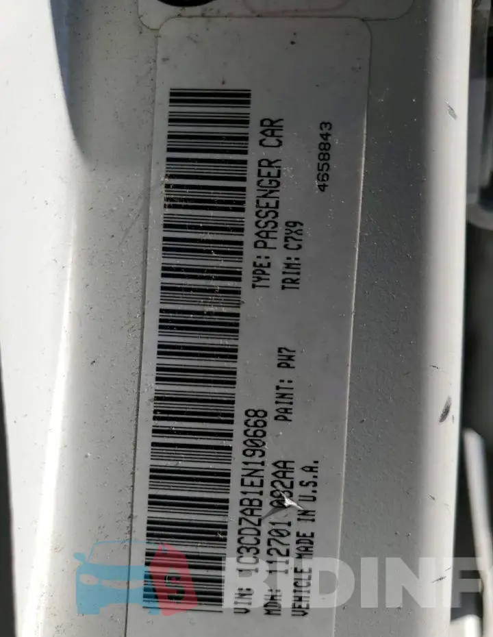 1C3CDZAB1EN190668 Photo# 12