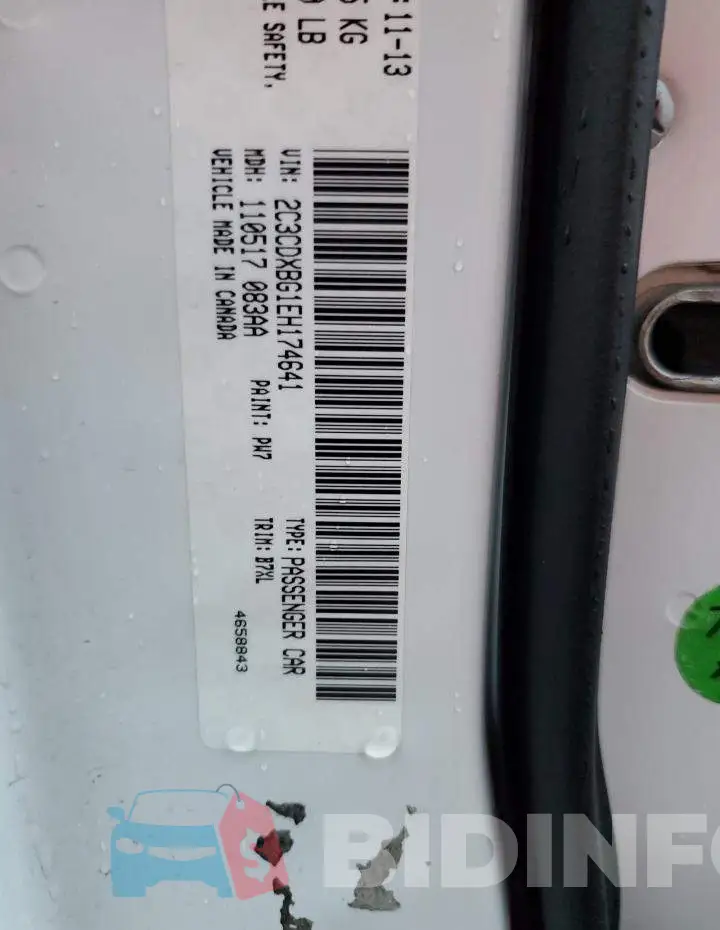 2C3CDXBG1EH174641 Photo# 12