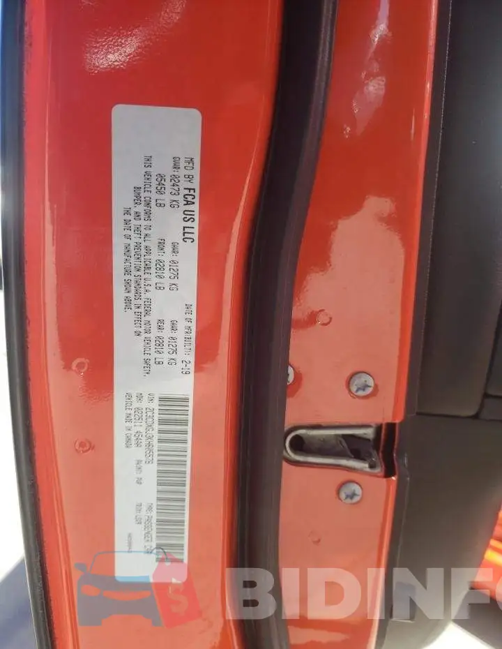 2C3CDXGJ3KH605576 Photo# 12