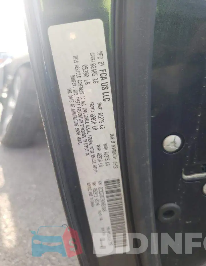 2C3CDZBT5KH651849 Photo# 13