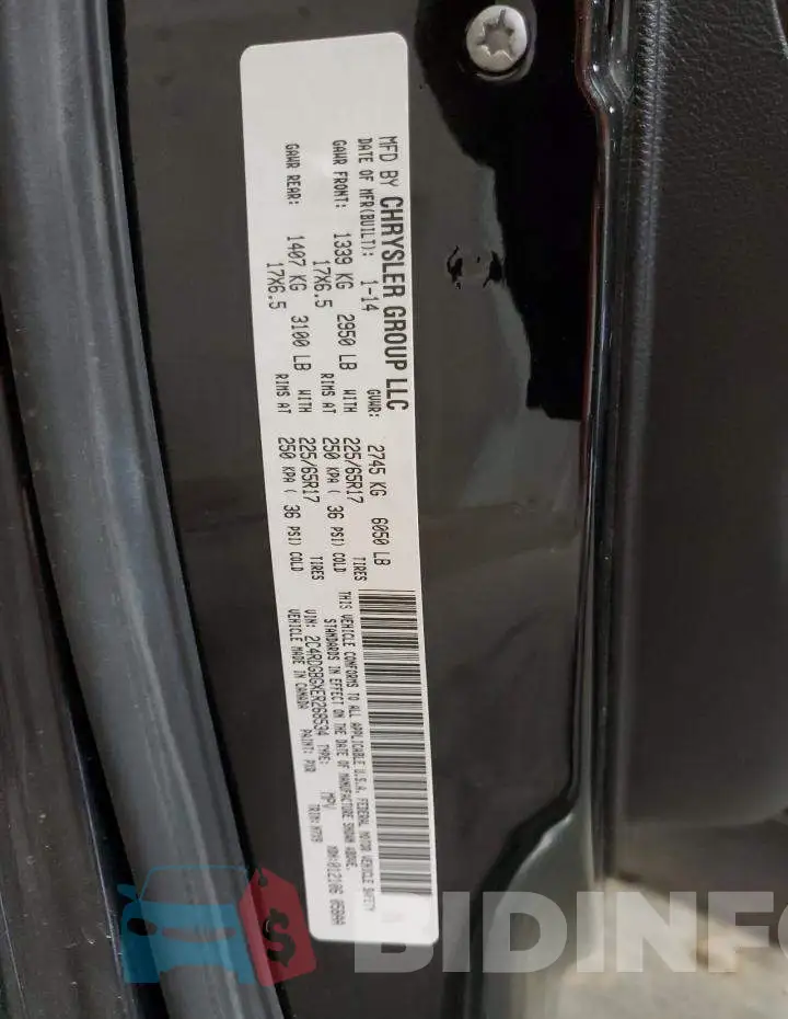 2C4RDGBGXER268534 Photo# 13