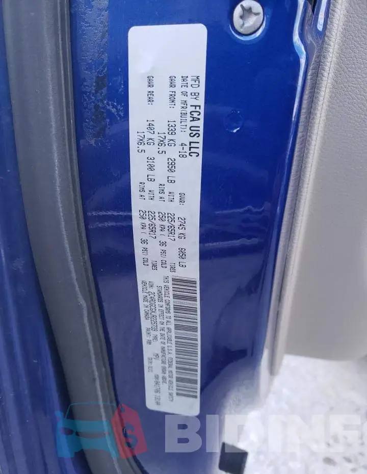 2C4RDGCGXJR225739 Photo# 13