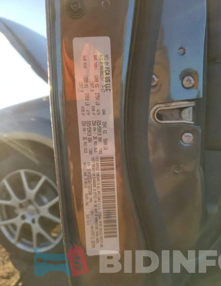 3C4PDDEG9HT697280 Photo# 12