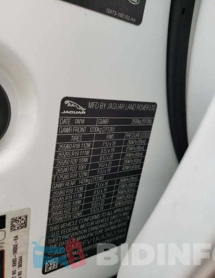 SADCM2FV1KA363344 Photo# 13