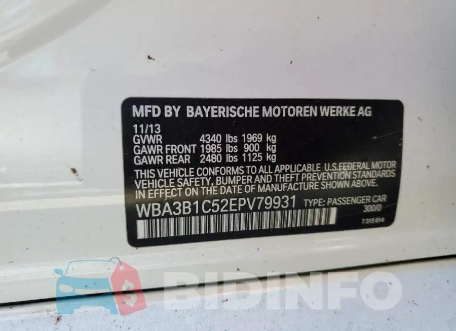 WBA3B1C52EPV79931 Photo# 12