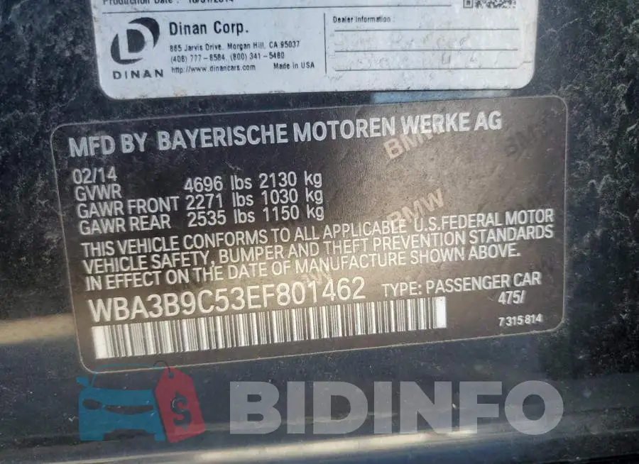 WBA3B9C53EF801462 Photo# 12