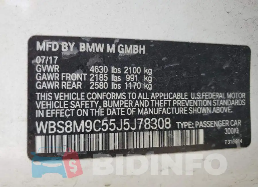 WBS8M9C55J5J78308 Photo# 12