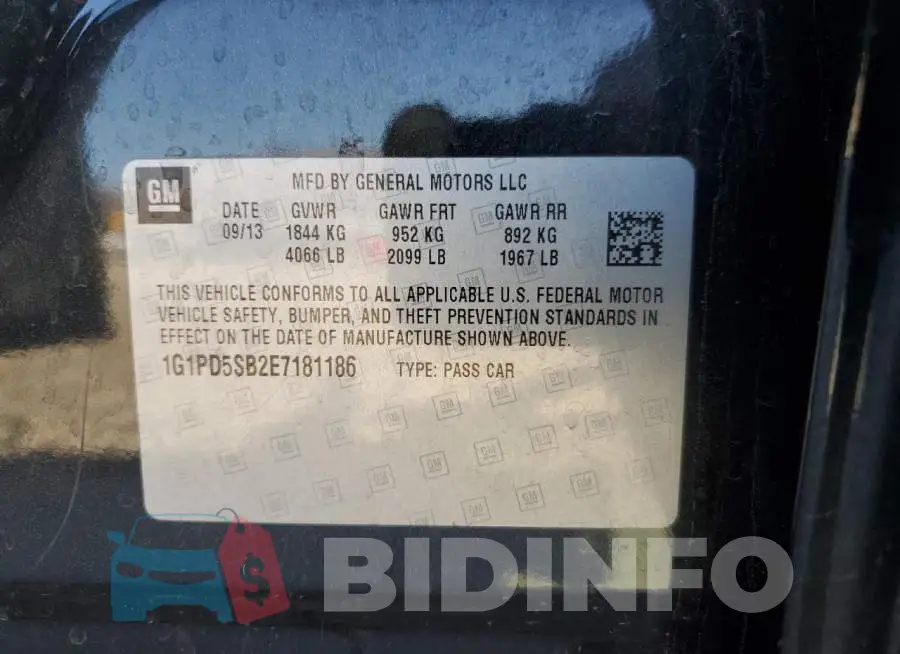 1G1PD5SB2E7181186 Photo# 12