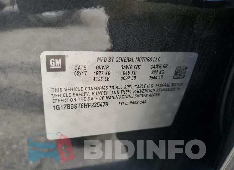1G1ZB5ST6HF225479 Photo# 12