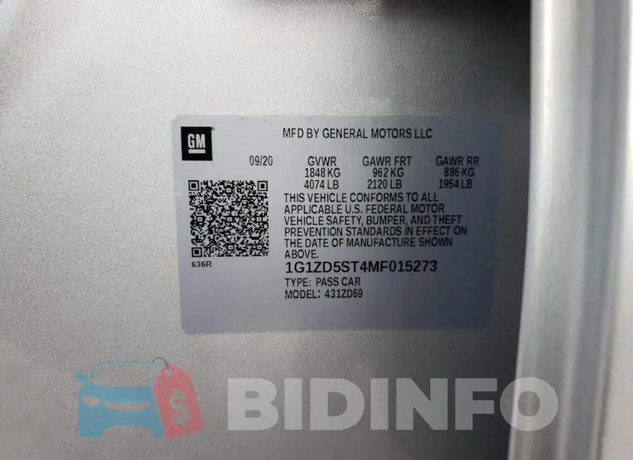 1G1ZD5ST4MF015273 Photo# 13