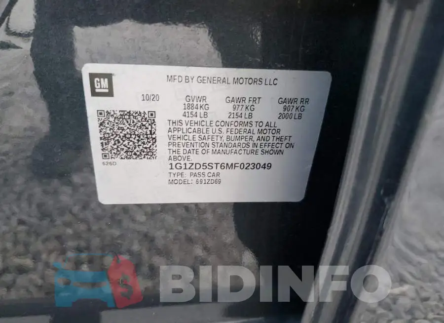 1G1ZD5ST6MF023049 Photo# 12