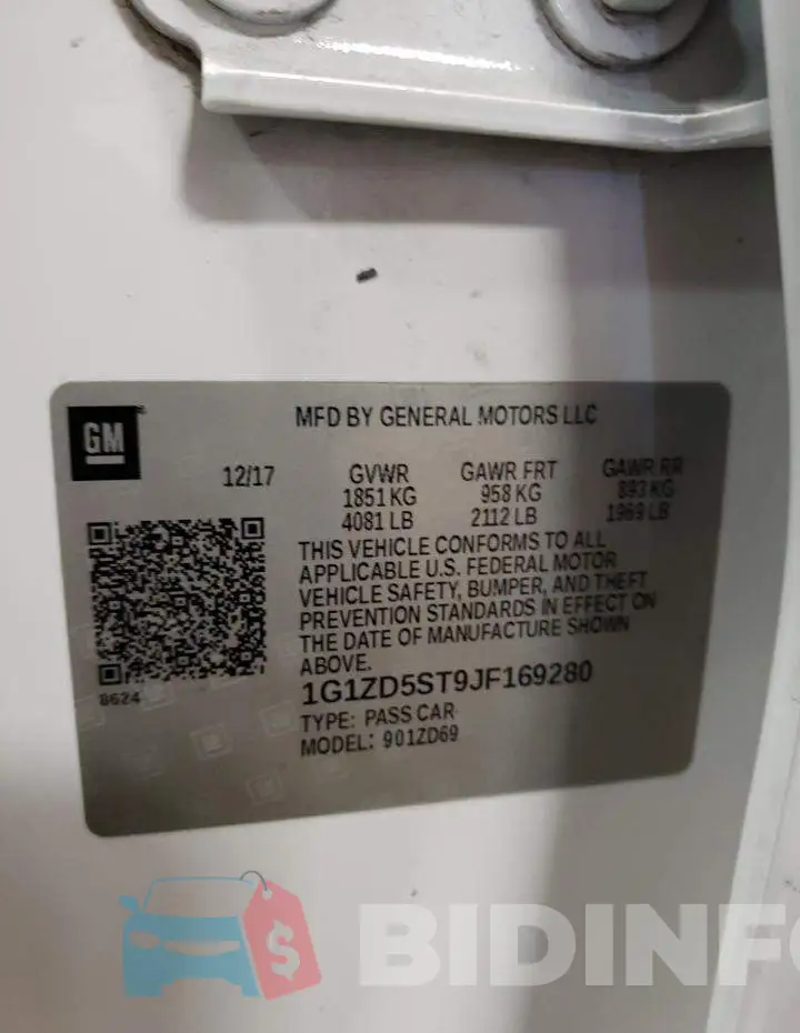 1G1ZD5ST9JF169280 Photo# 12
