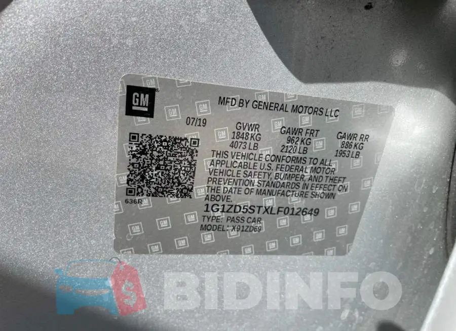 1G1ZD5STXLF012649 Photo# 10