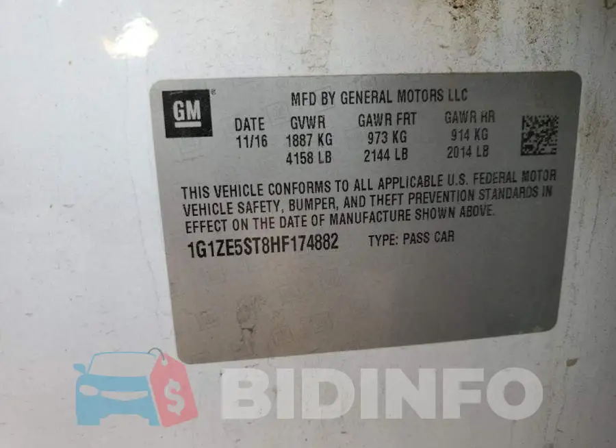 1G1ZE5ST8HF174882 Photo# 12