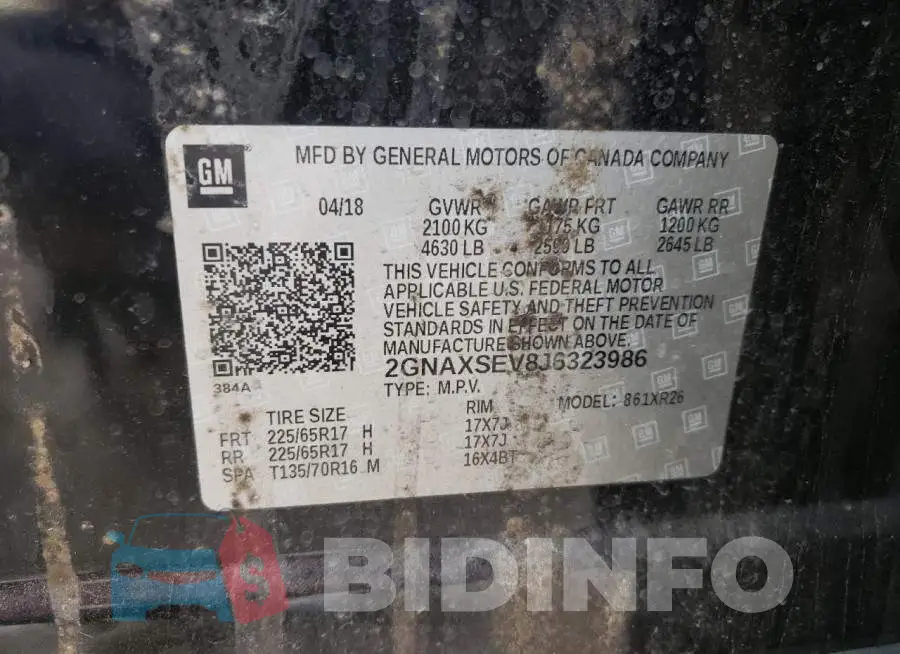 2GNAXSEV8J6323986 Photo# 12