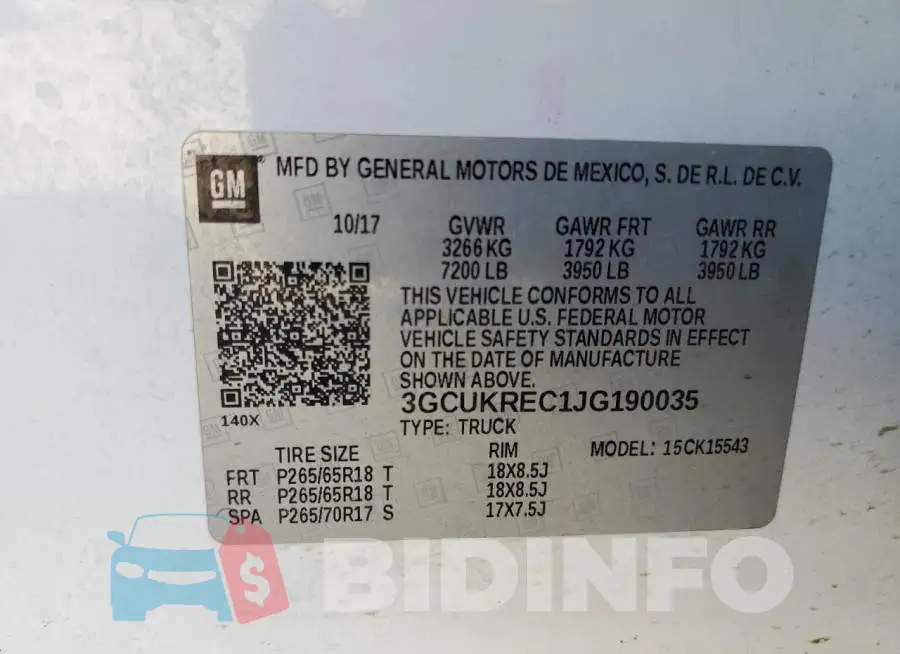 3GCUKREC1JG190035 Photo# 12