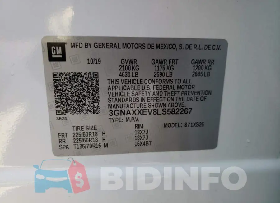 3GNAXXEV8LS582267 Photo# 13