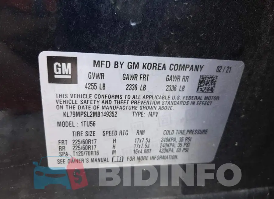 KL79MPSL2MB149352 Photo# 14