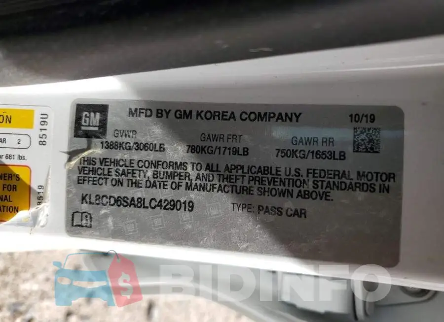 KL8CD6SA8LC429019 Photo# 12