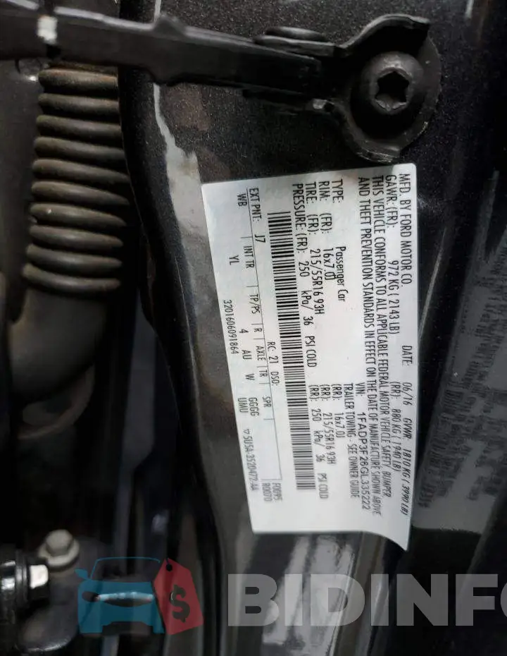 1FADP3F26GL335222 Photo# 13
