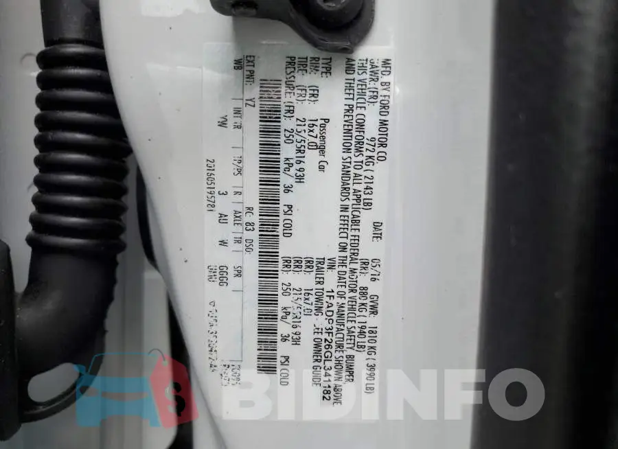 1FADP3F26GL341182 Photo# 12