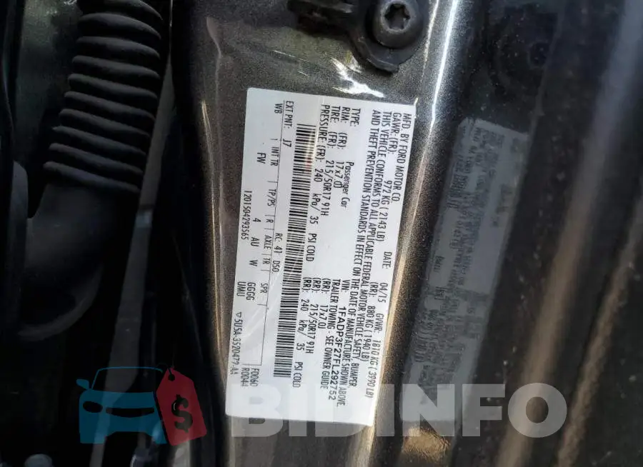1FADP3F27FL292752 Photo# 12
