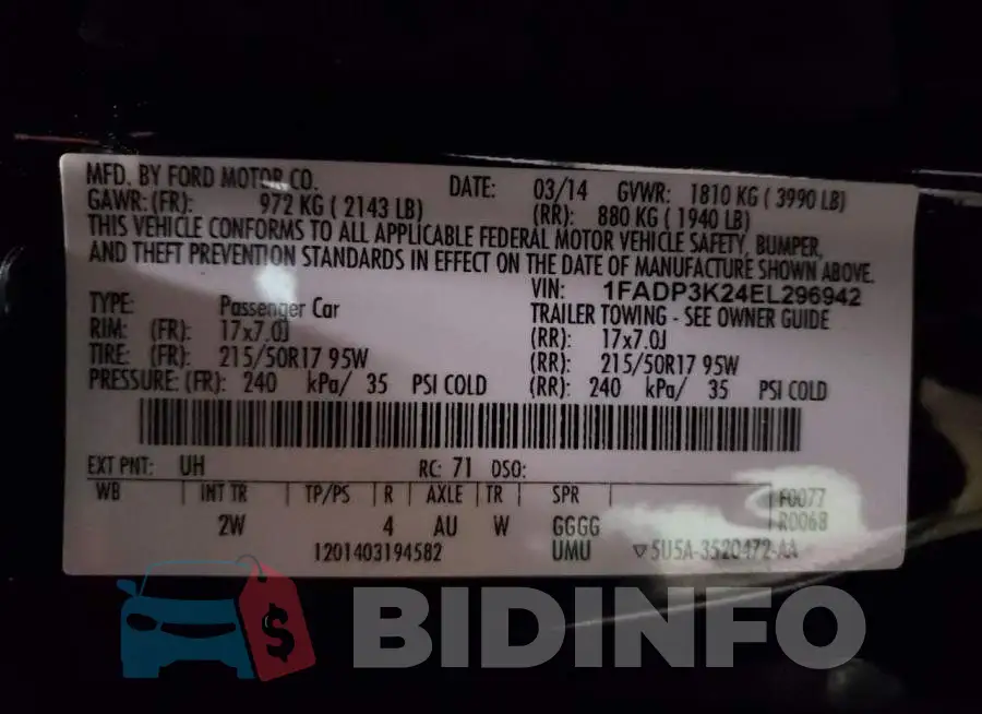 1FADP3K24EL296942 Photo# 12