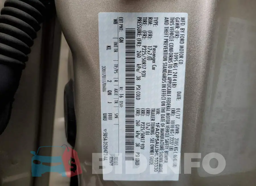 1FADP5AU3HL103330 Photo# 12