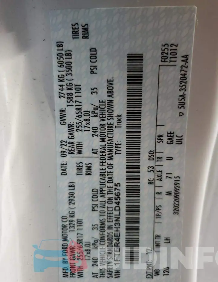 1FTER4EH3NLD45675 Photo# 12