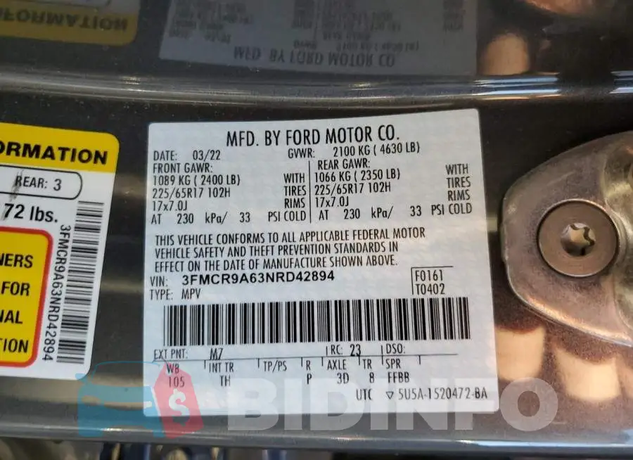 3FMCR9A63NRD42894 Photo# 13