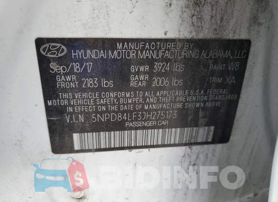 5NPD84LF3JH275173 Photo# 12