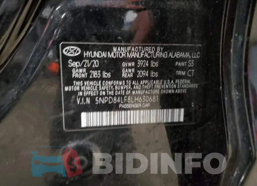 5NPD84LF8LH630681 Photo# 13