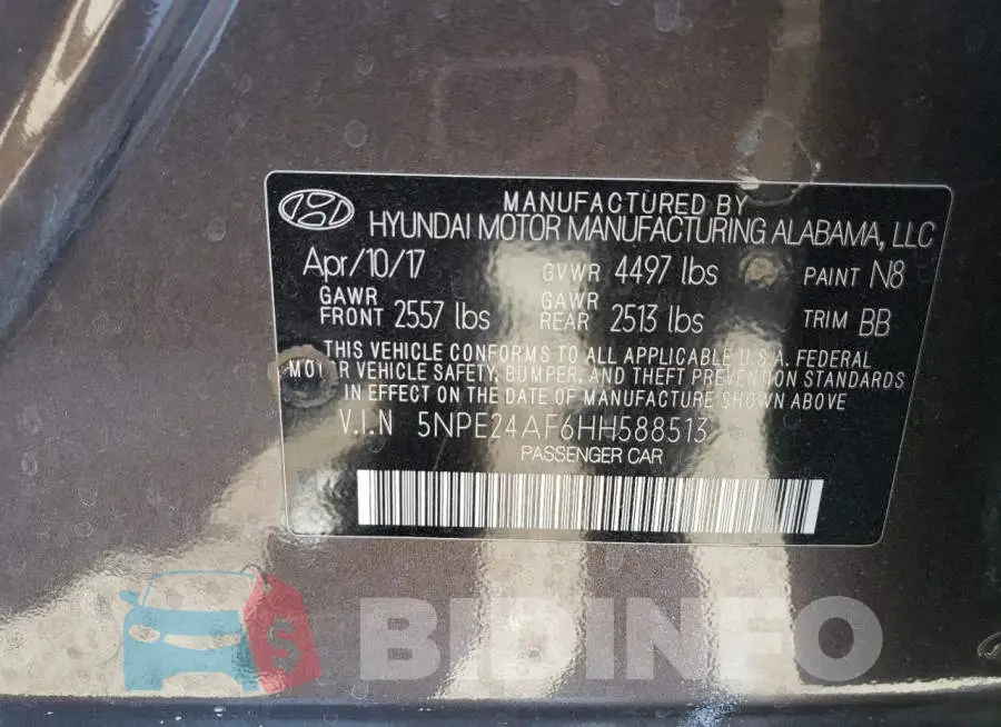 5NPE24AF6HH588513 Photo# 12