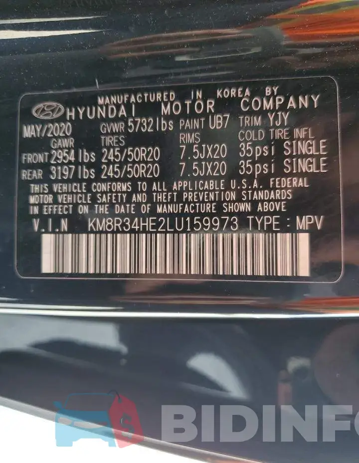 KM8R34HE2LU159973 Photo# 13