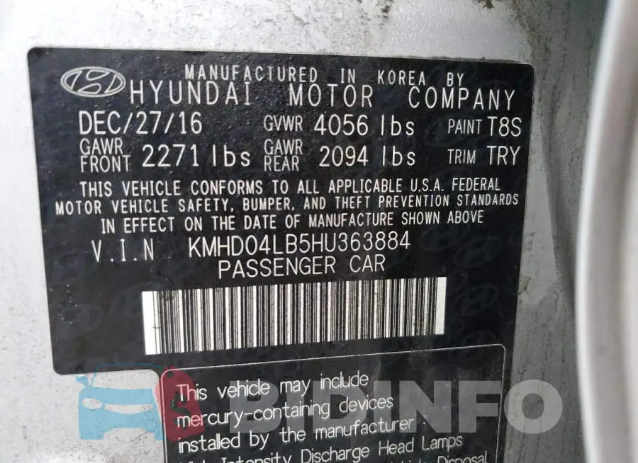KMHD04LB5HU363884 Photo# 13
