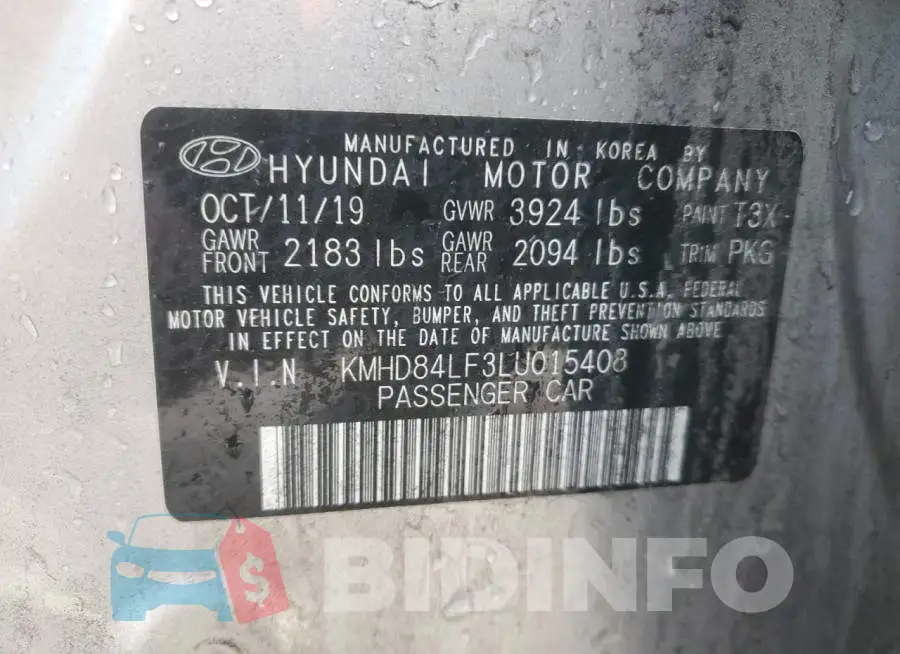 KMHD84LF3LU015408 Photo# 12