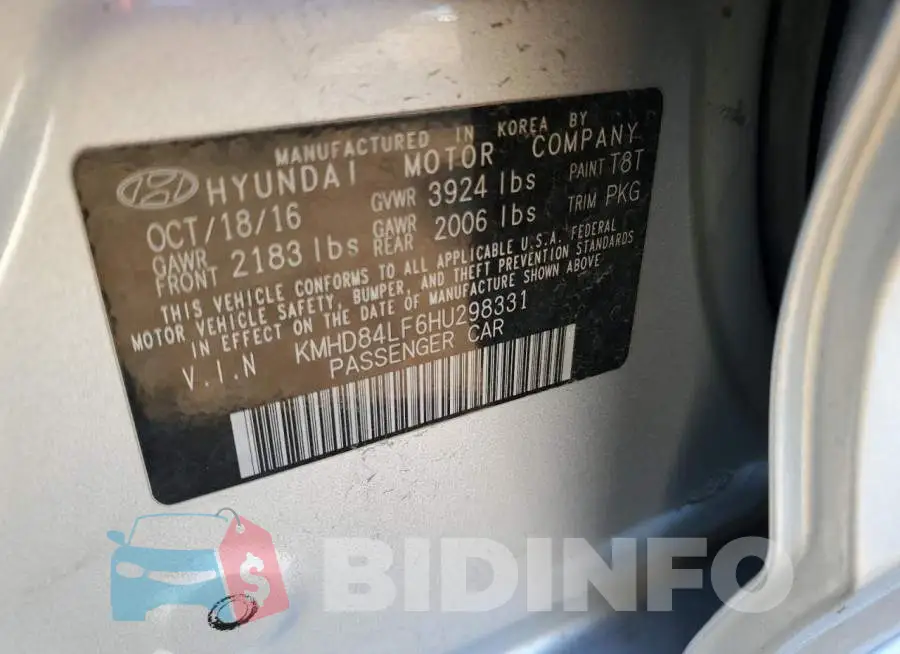 KMHD84LF6HU298331 Photo# 12