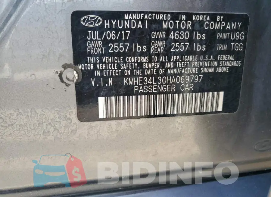 KMHE34L30HA069797 Photo# 12