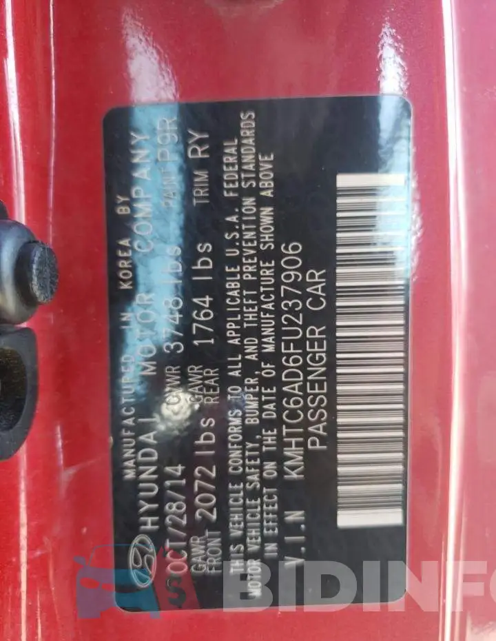 KMHTC6AD6FU237906 Photo# 12