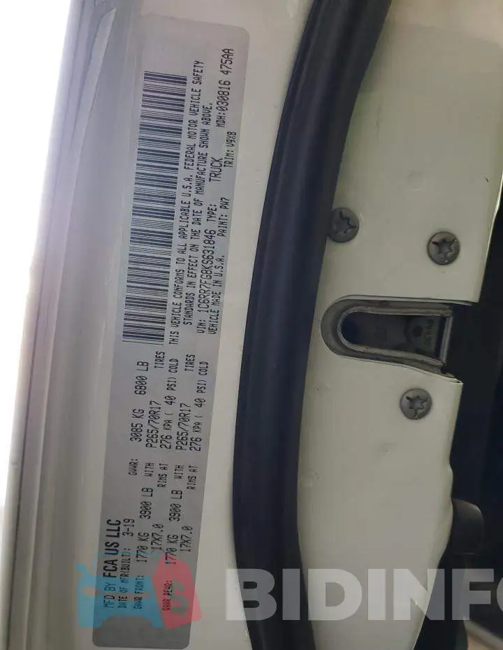 1C6RR7FG8KS631846 Photo# 12