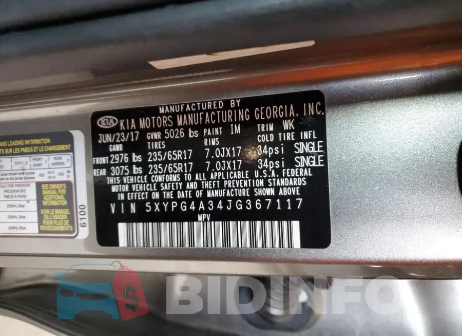5XYPG4A34JG367117 Photo# 13