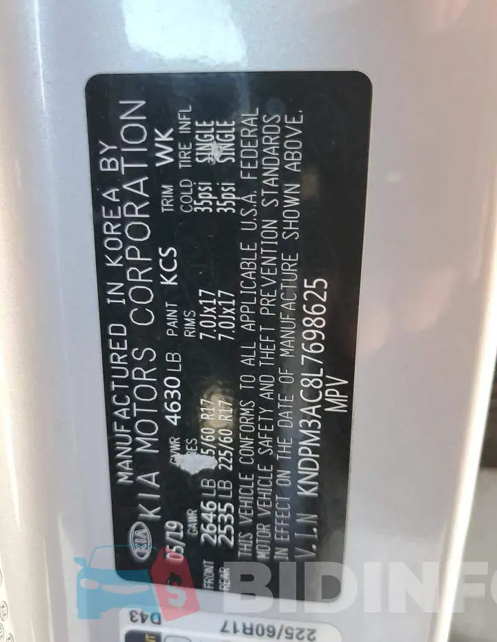 KNDPM3AC8L7698625 Photo# 13