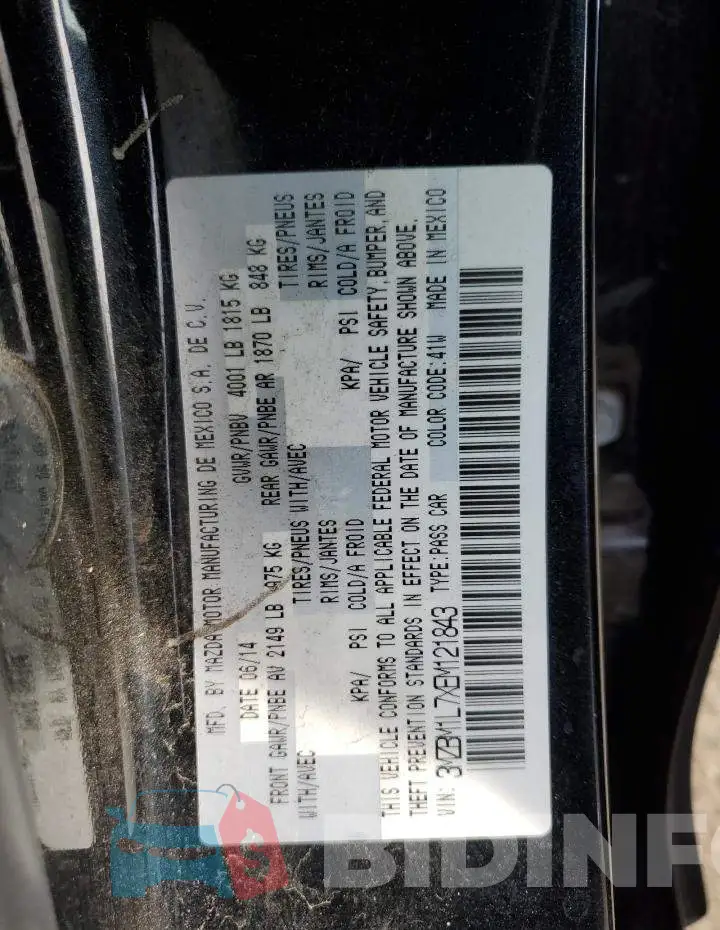 3MZBM1L7XEM121843 Photo# 12