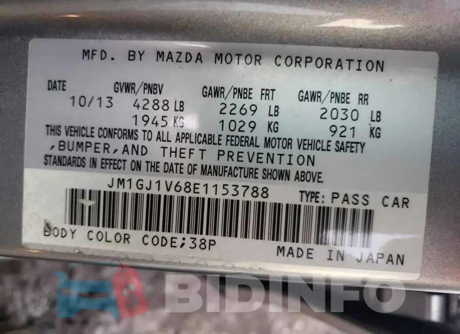 JM1GJ1V68E1153788 Photo# 12