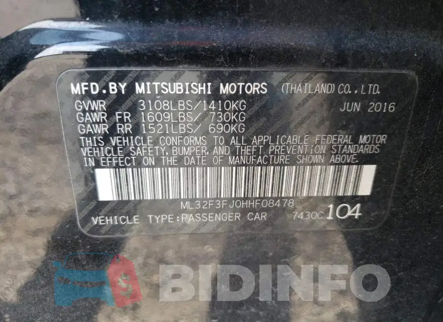 ML32F3FJ0HHF08478 Photo# 12