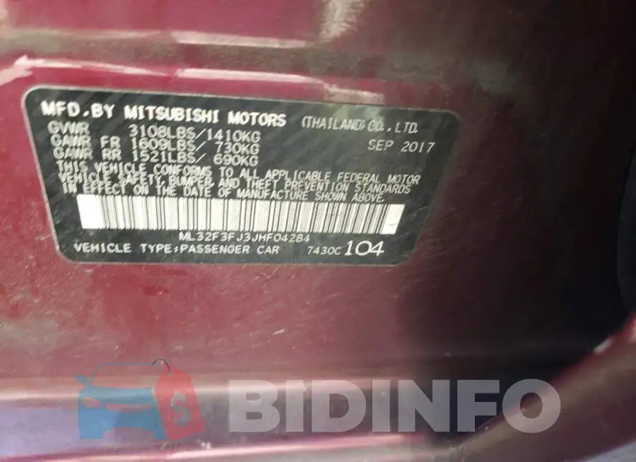ML32F3FJ3JHF04284 Photo# 12