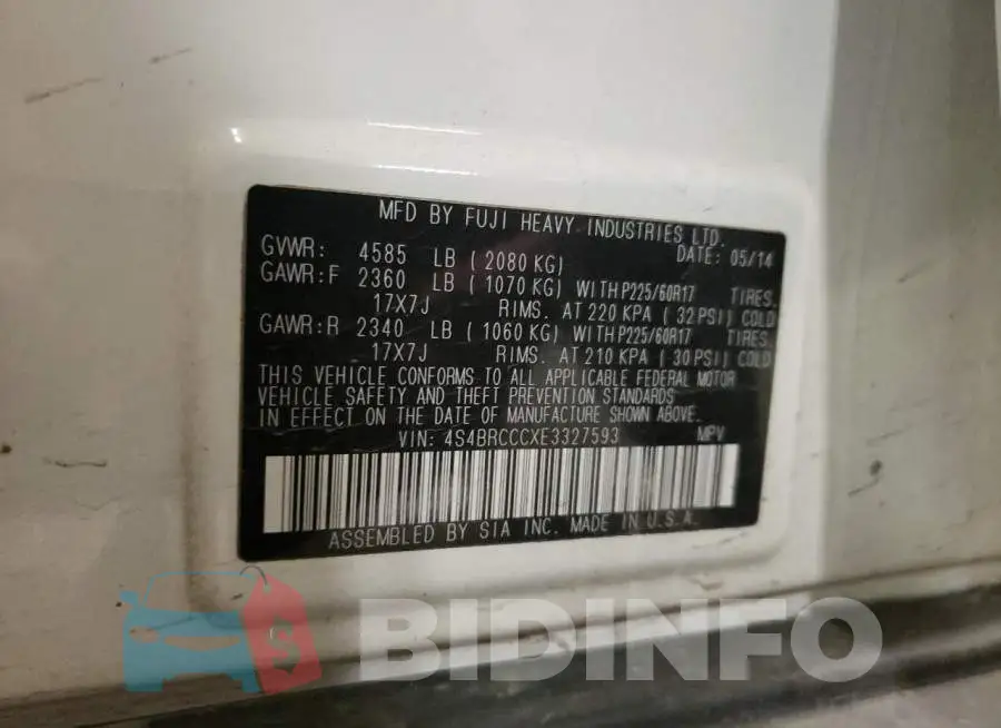 4S4BRCCCXE3327593 Photo# 13