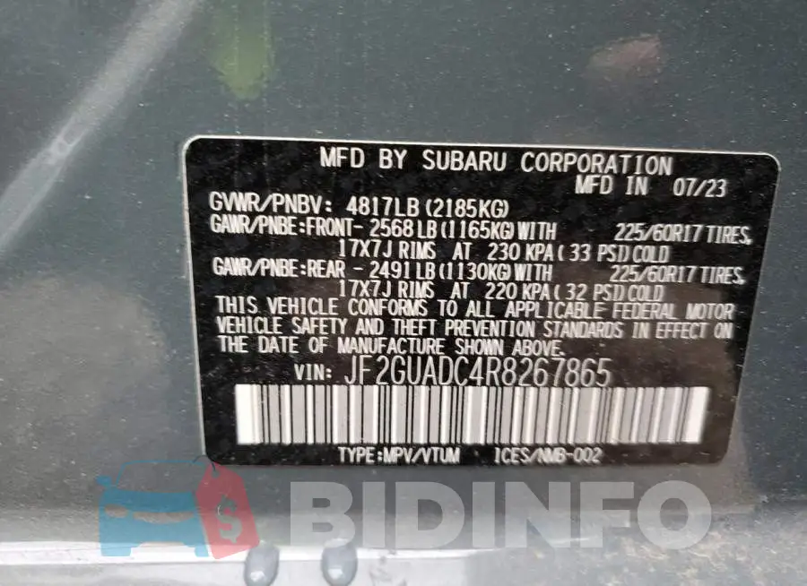 JF2GUADC4R8267865 Photo# 13