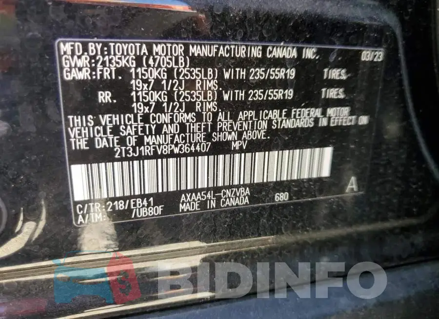 2T3J1RFV8PW364407 Photo# 14
